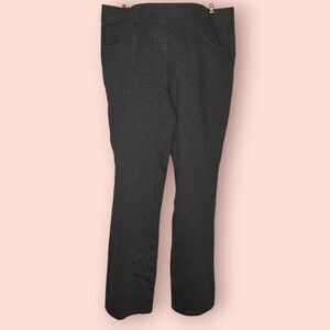 Quince Ultra-Stretch Ponte Office Work Pants Straight Leg 4-Pocket Size M Petite